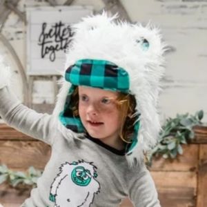 Funny Lazy One Critter Cold Weather Yeti Boys/Girls Beanie Hat Cap Size M